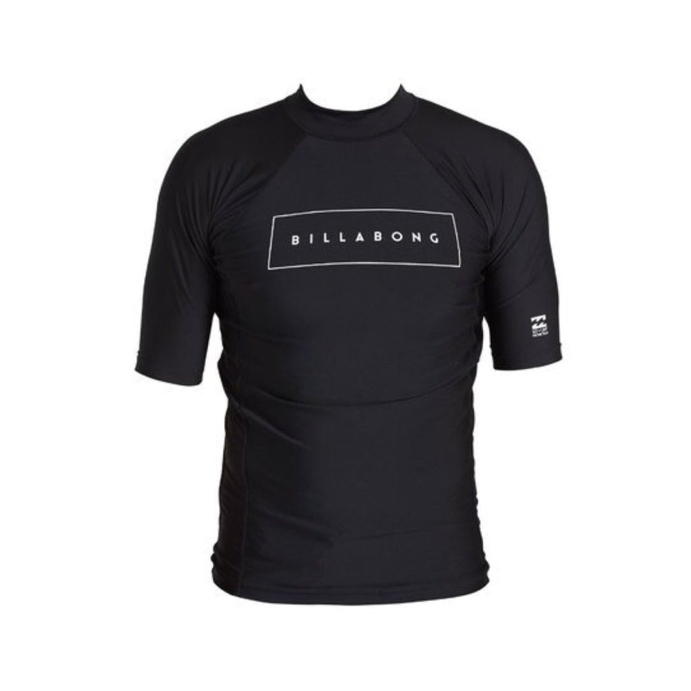 BIllabong Short Sleeve Rashguard UPF 50+ Black